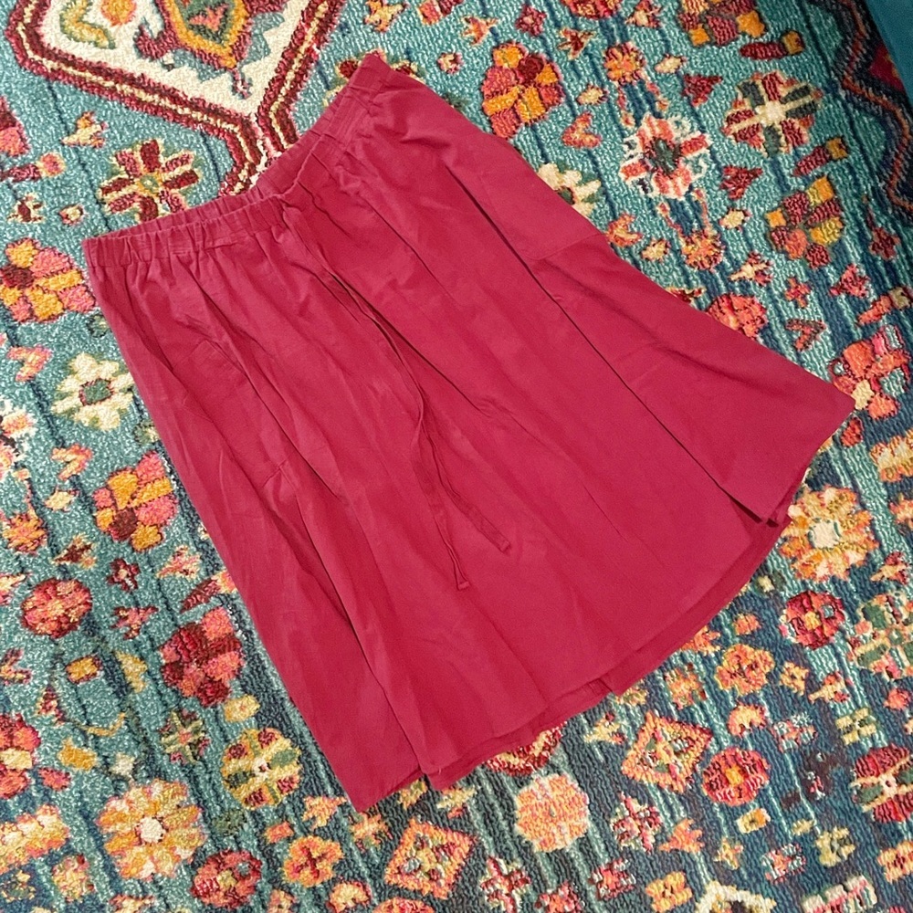 SHEIN Maroon Midi Skirt